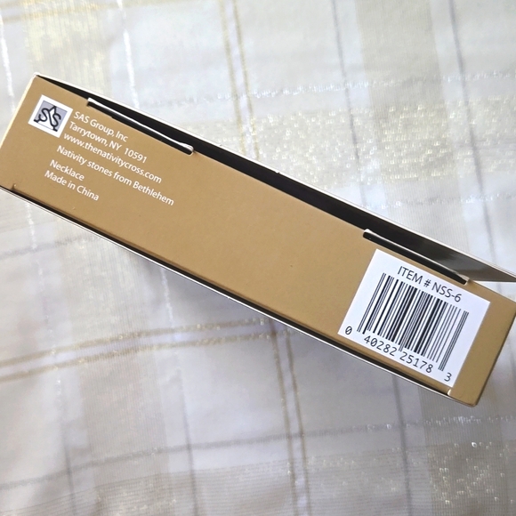 Nativity Stone Cross Necklace w/Authentication Certificate - Picture 7 of 16